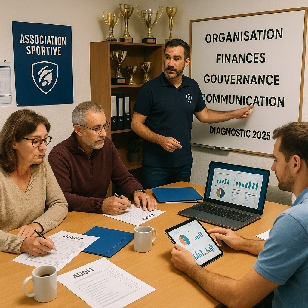 Réunion sur la gouvernance sportive en cours.